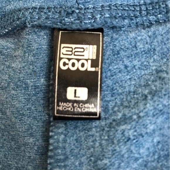 32 Degrees Cool Fleece Shorts Heather Blue 4 Inch Inseam Women Size Large - Picture 7 of 14
